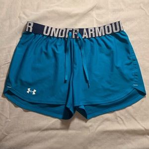 Under Armour Shorts - Under Armour Heat Gear Running Shorts Medium Blue Under Armour Shorts - Under Armour Heat Gear Running Shorts Medium Blue
